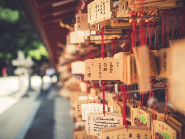 初詣　絵馬　神社