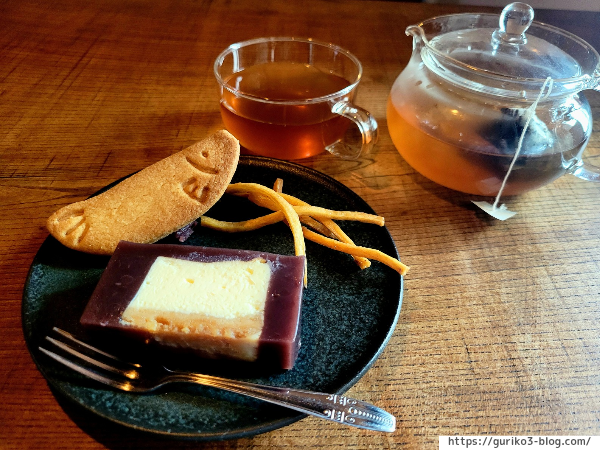 御八あんやなぎ 岐阜 柳ヶ瀬 羊羹チーズケーキ