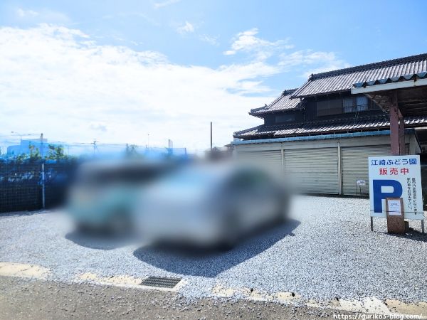 岐阜　江崎ぶどう園　駐車場