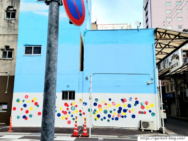 JR岐阜駅　問屋町ウォールアート　写真